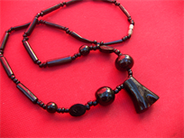 Raw Beauty Black Coral Necklace