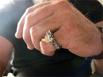 Tiger Shark Ivory Carved ring