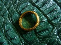 OPV 24K pure gold wedding band ring