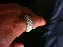 Pure Silver Ring, fine silver .999+, 12mm band